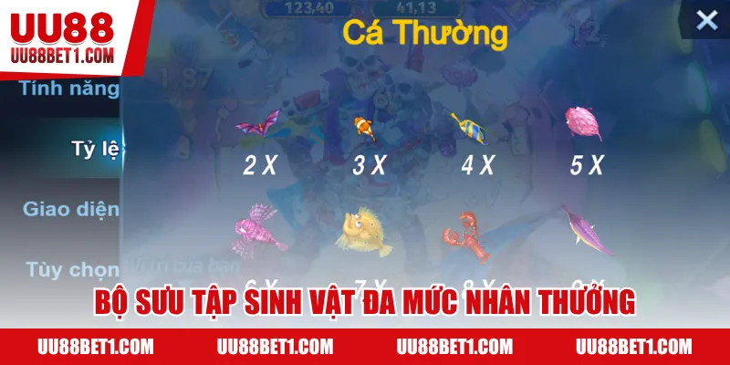 Bộ sưu tập sinh vật đa mức nhân thưởng