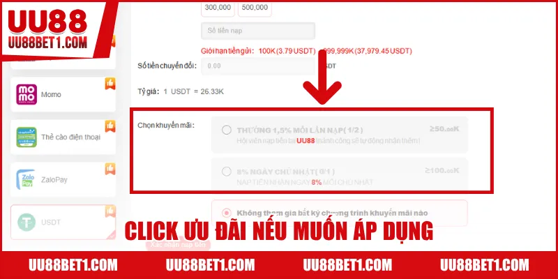 Click ưu đãi nếu muốn áp dụng