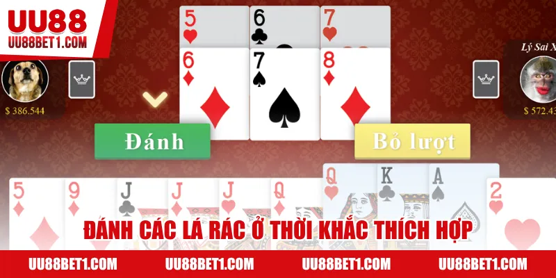 Đánh các lá rác ở thời khắc thích hợp