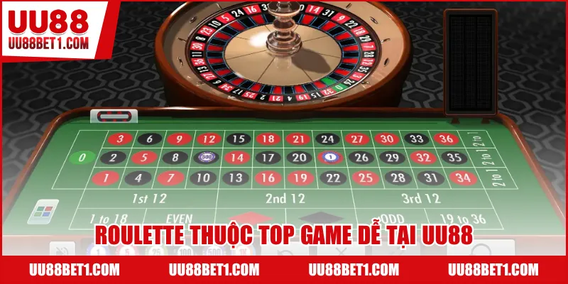 Roulette thuộc top game dễ tại UU88